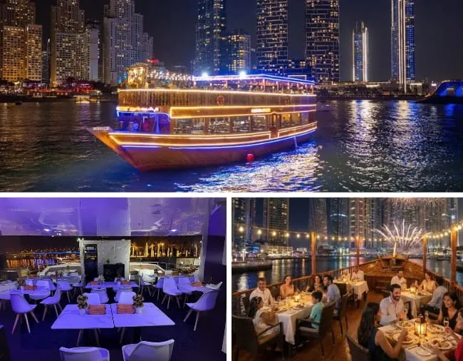 Marina Dhow Cruise Dinner With Beautiful Views